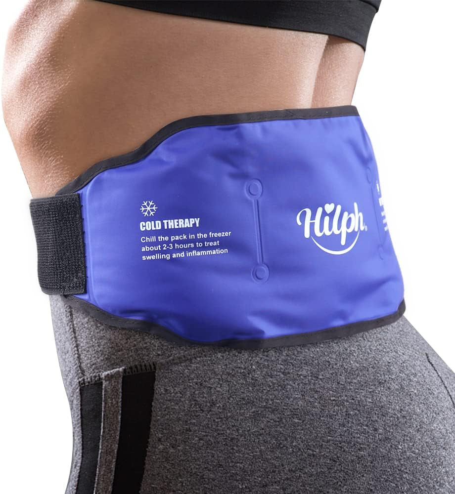 Ice Pack for Low Back Pain Relief, Back Gel Ice Pack Belt for Lower Back Pain