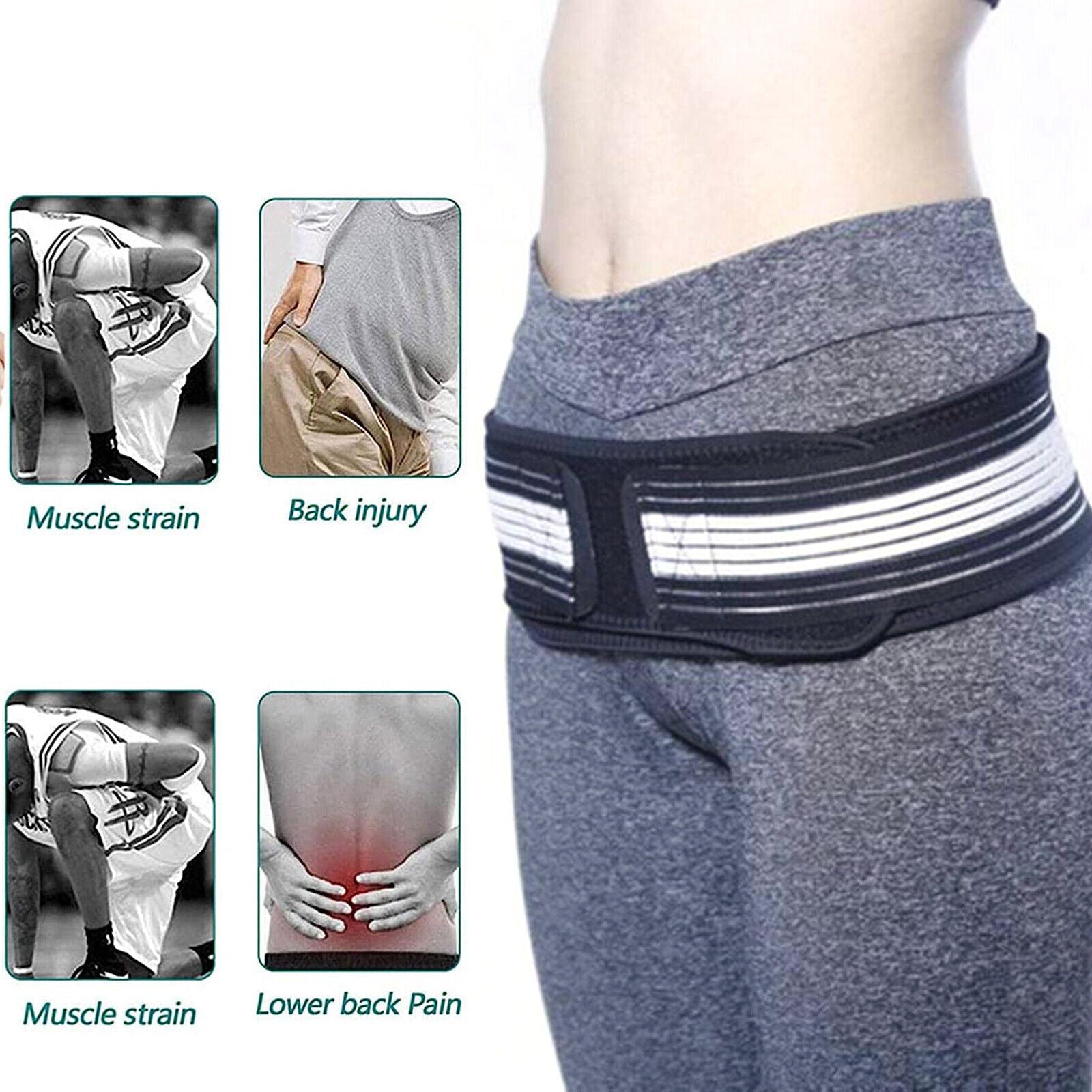 2025 Pain Reliefe Back BELT Lower Back Pelvic Support Belt Sciatica Lumbar UK