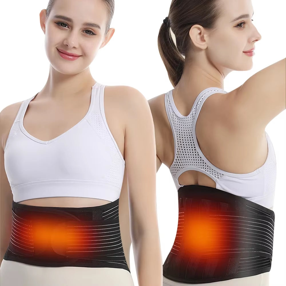 Self-Heating Lumbar Pain Relief Magnet Belt,Thermal Magnetic Therapy Tourmaline Lower Back Waist Support Belt for Pain Relief