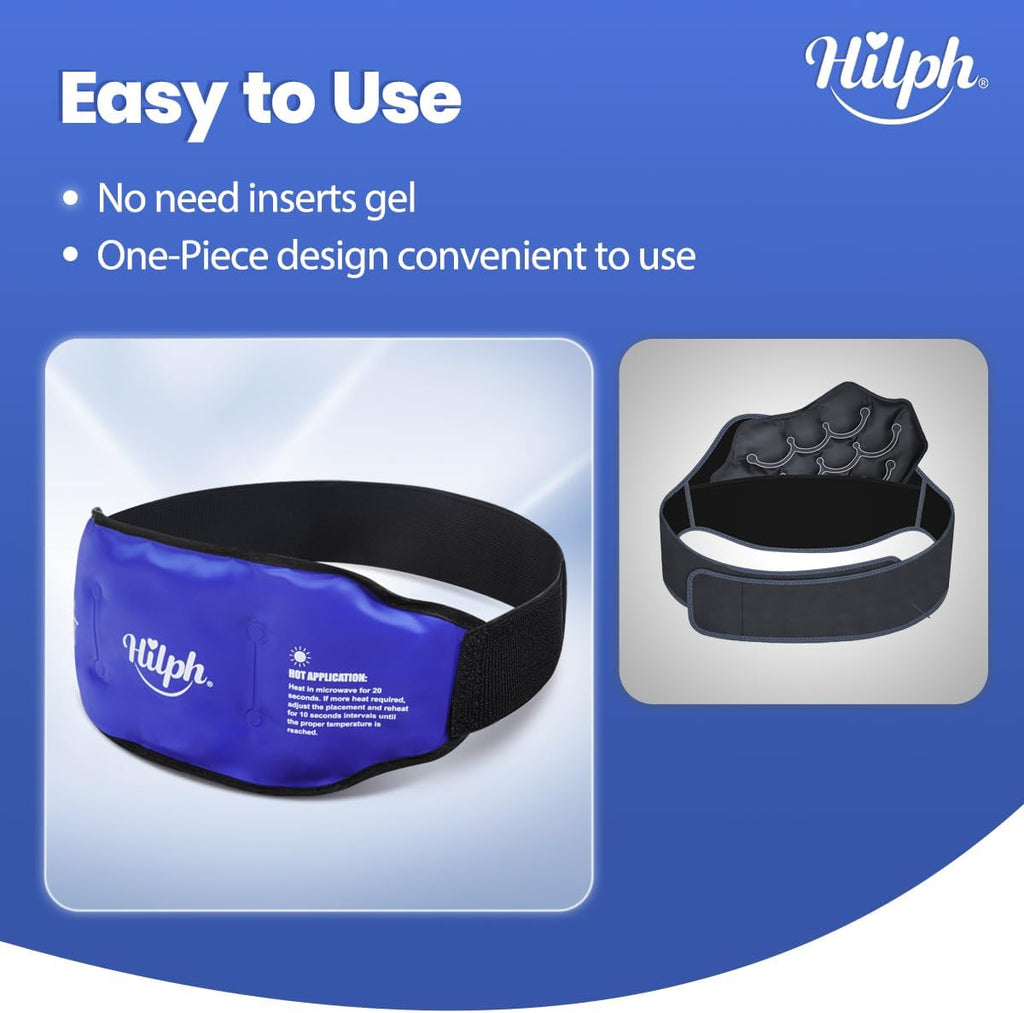 Ice Pack for Low Back Pain Relief, Back Gel Ice Pack Belt for Lower Back Pain