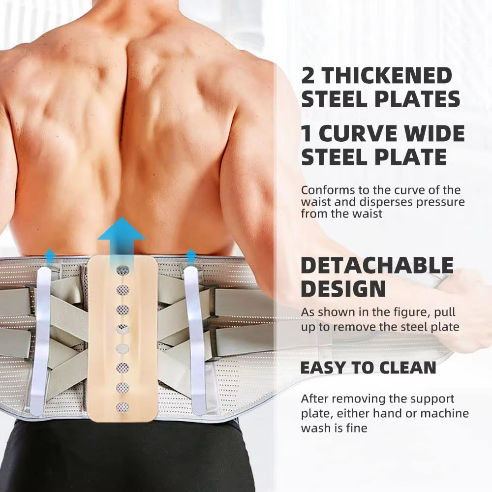 Back Support Belt for Men and Women,Back Braces for Lower Back Pain Relief,Lumbar Support for Heavy Lifting,Sciatica Pain Relief