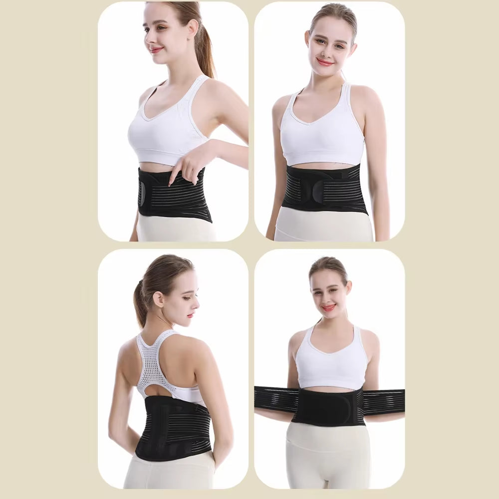 Self-Heating Lumbar Pain Relief Magnet Belt,Thermal Magnetic Therapy Tourmaline Lower Back Waist Support Belt for Pain Relief